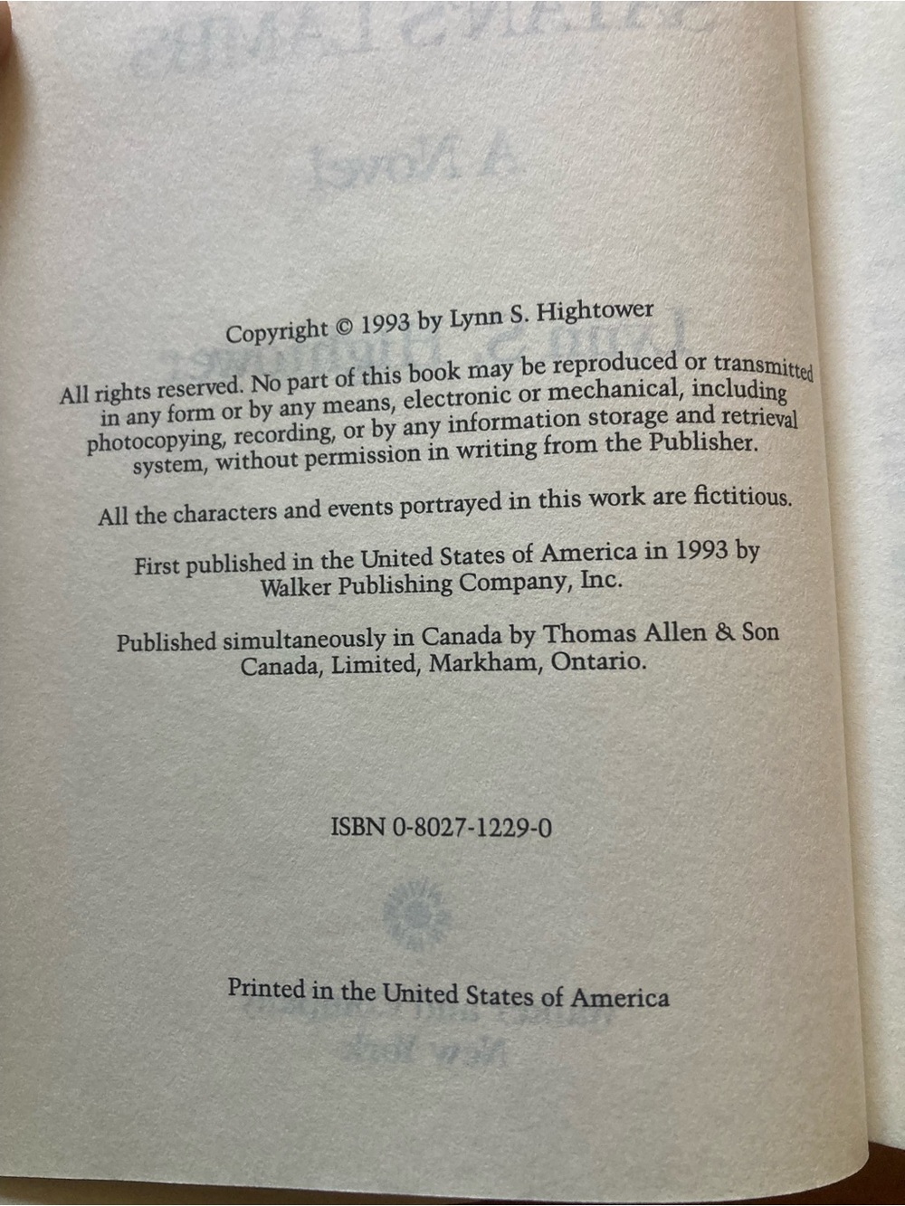 Satan's Lambs by Lynn S.Hightower- Black & Red Hardcover Coffee Table Book - Picture 3 of 6